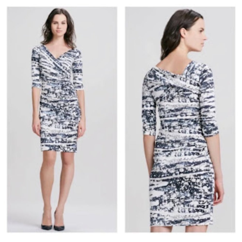 DVF Bentley TieDye Watercolor Drip BodyCon Dress - 8